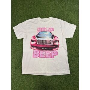Nicki Minaj Pink Friday 2 World Tour 2024 Gag City Beep Beep White T-Shirt Large